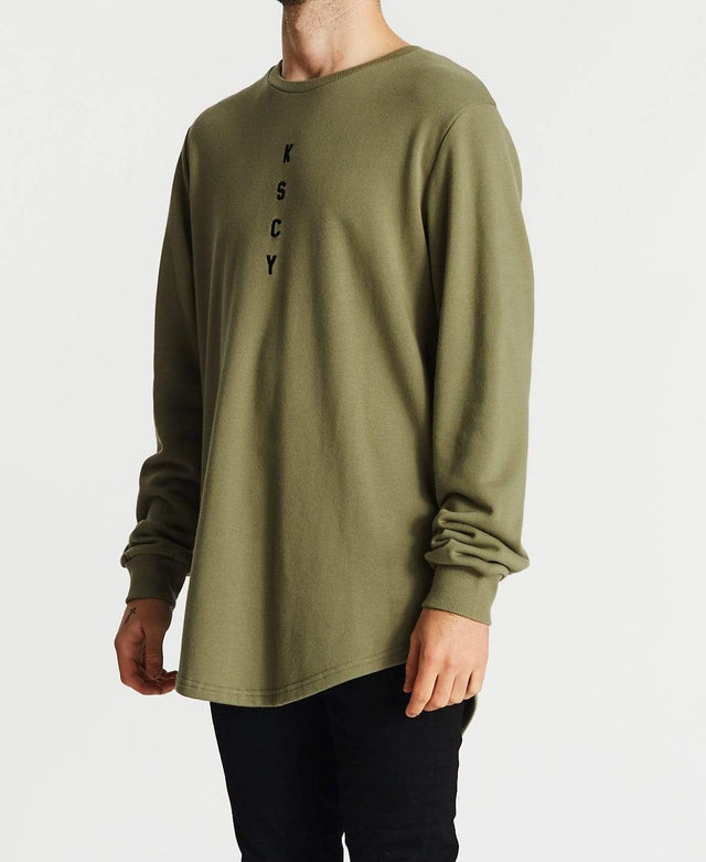 Kiss Chacey Intersect Dual Curved Jumper Khaki