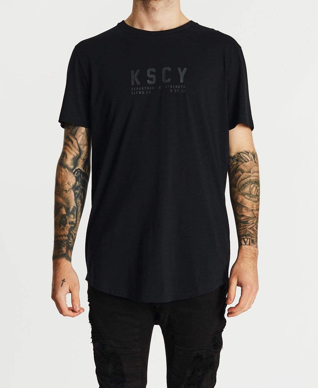 Kiss Chacey Justice Dual Curved T-Shirt Jet Black