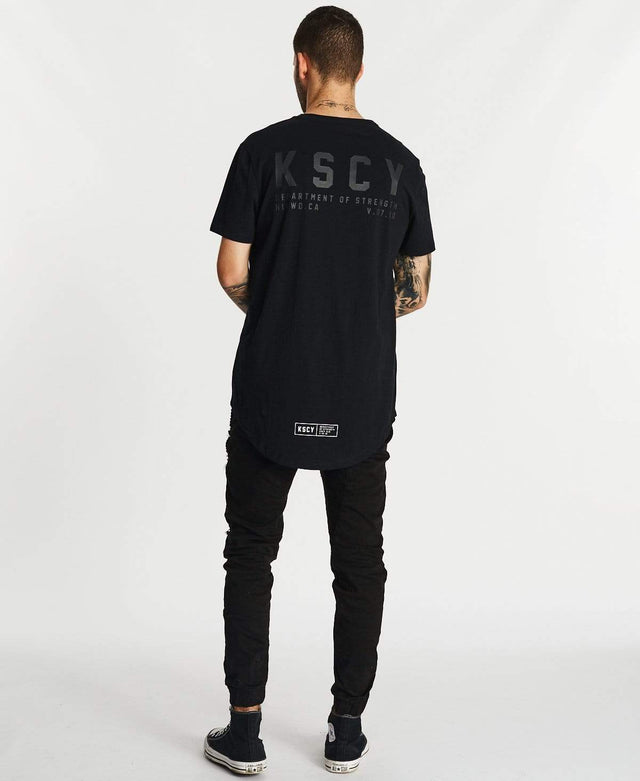Kiss Chacey Justice Dual Curved T-Shirt Jet Black