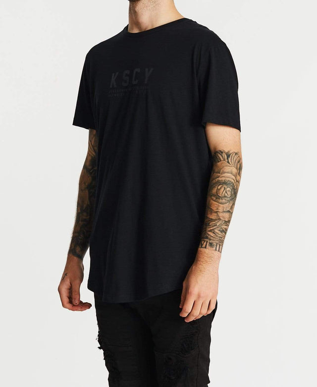 Kiss Chacey Justice Dual Curved T-Shirt Jet Black