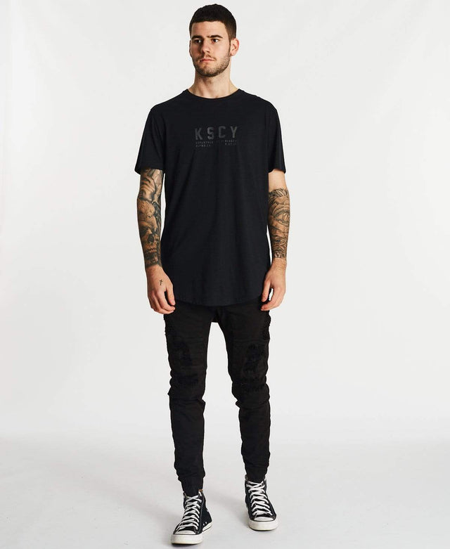 Kiss Chacey Justice Dual Curved T-Shirt Jet Black