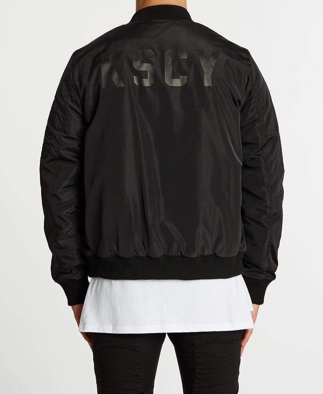 Kiss Chacey Lassen Bomber Jacket Jet Black
