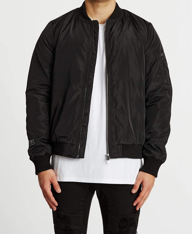 Kiss Chacey Lassen Bomber Jacket Jet Black
