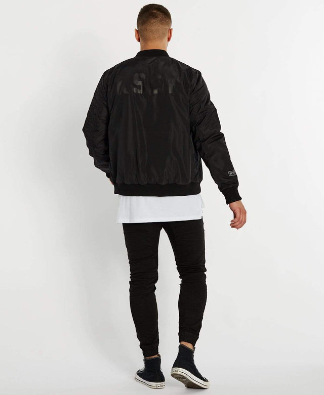 Kiss Chacey Lassen Bomber Jacket Jet Black