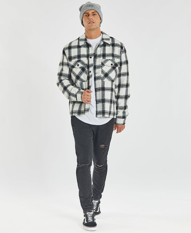 Kiss Chacey Liberty Worker Jacket - Black/White Check Multi Colour
