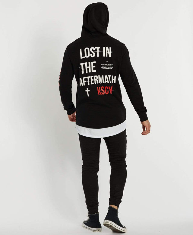 Kiss Chacey Live Life Layered Hoodie Jet Black