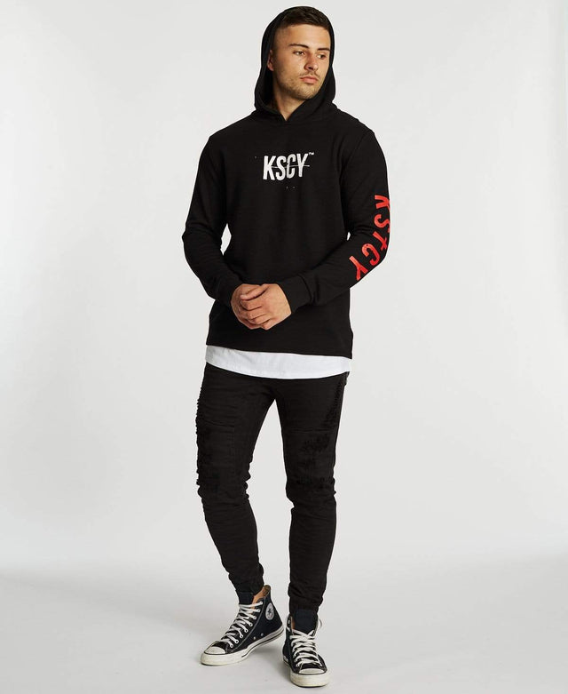 Kiss Chacey Live Life Layered Hoodie Jet Black