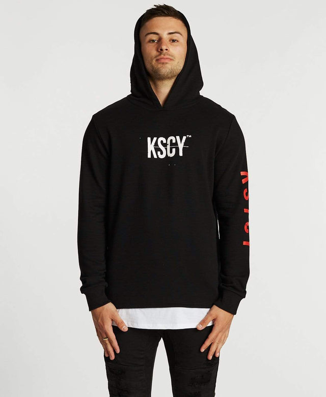 Kiss Chacey Live Life Layered Hoodie Jet Black