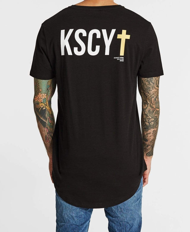 Kiss Chacey Lost All Faith Baseball T-Shirt Jet Black