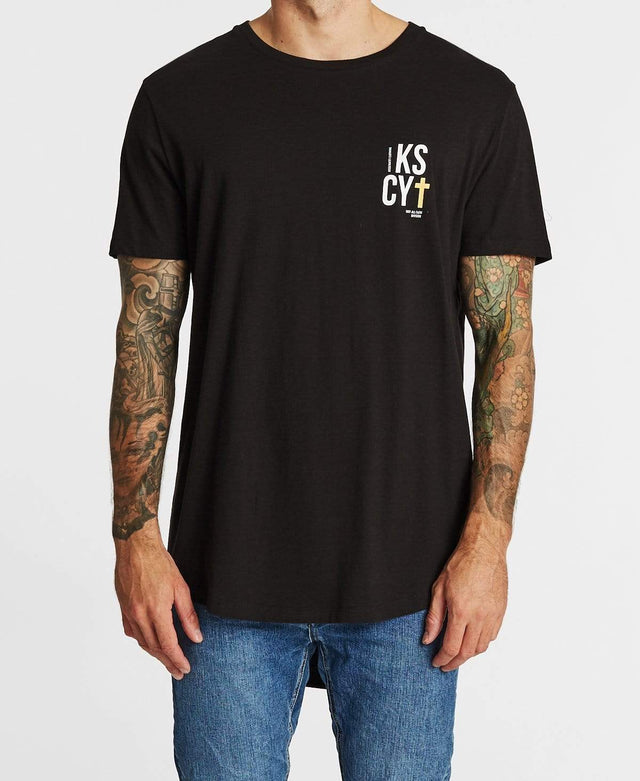 Kiss Chacey Lost All Faith Baseball T-Shirt Jet Black