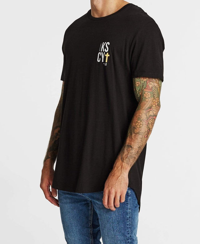 Kiss Chacey Lost All Faith Baseball T-Shirt Jet Black