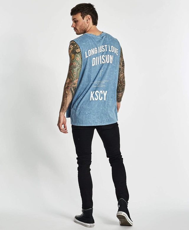 Kiss Chacey Lost Love Step Hem Muscle Tee Acid Black