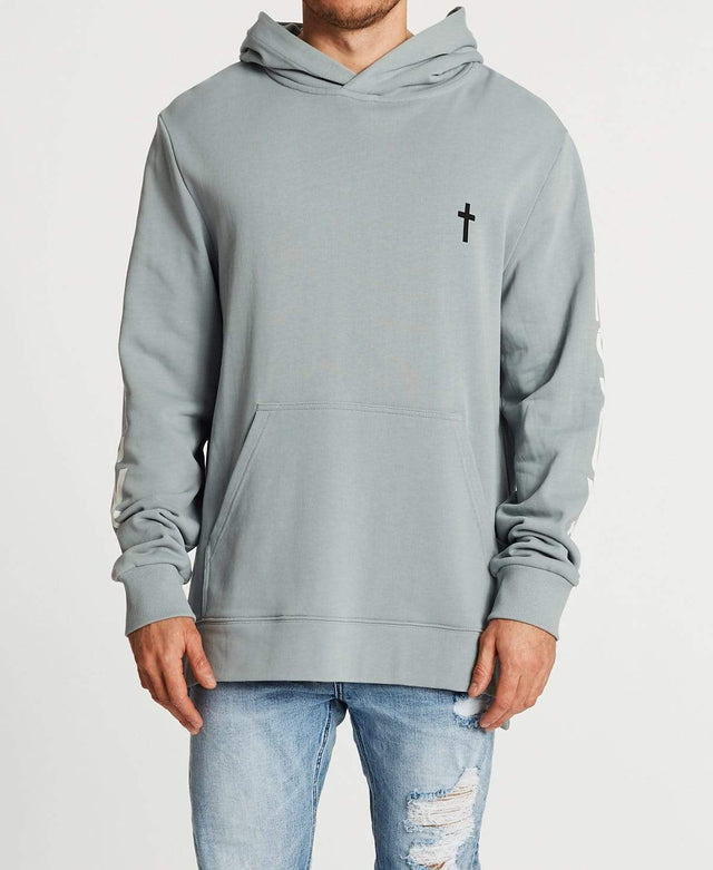 Kiss Chacey Lost Time Step Hem Hoodie Quarry