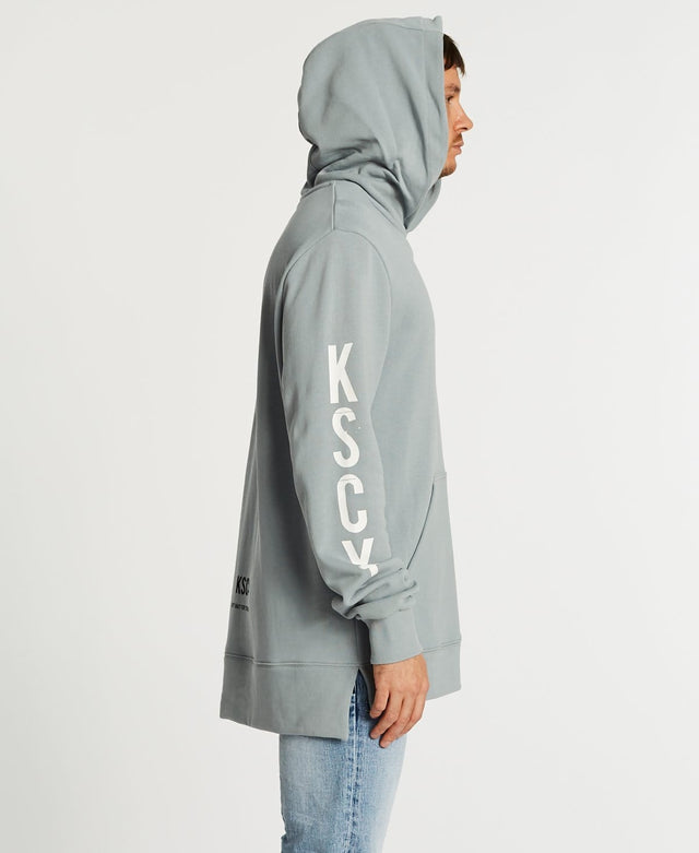 Kiss Chacey Lost Time Step Hem Hoodie Quarry
