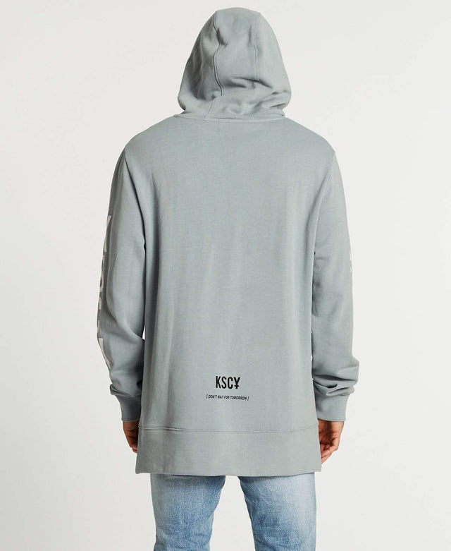 Kiss Chacey Lost Time Step Hem Hoodie Quarry