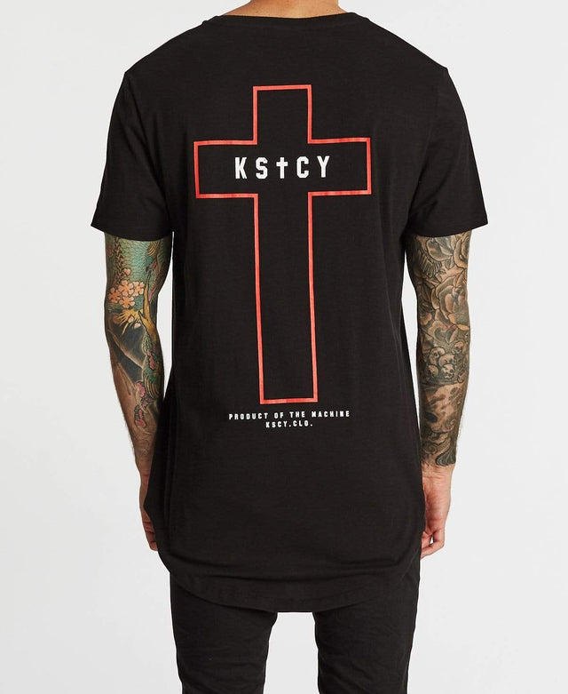 Kiss Chacey Machine Baseball T-Shirt Jet Black