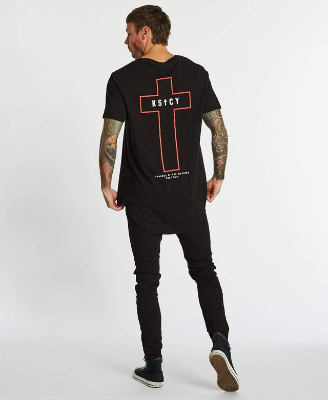 Kiss Chacey Machine Baseball T-Shirt Jet Black