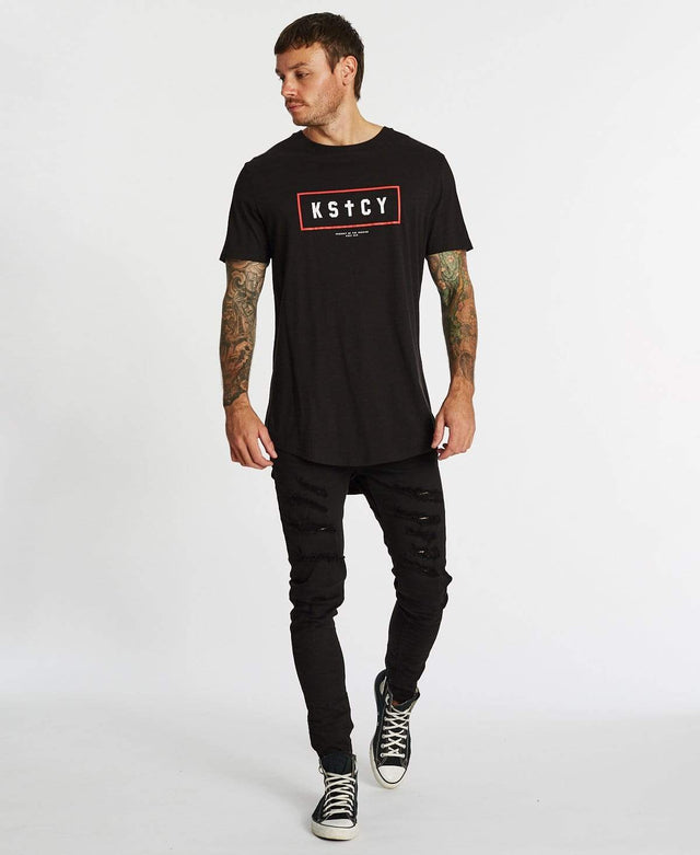 Kiss Chacey Machine Baseball T-Shirt Jet Black