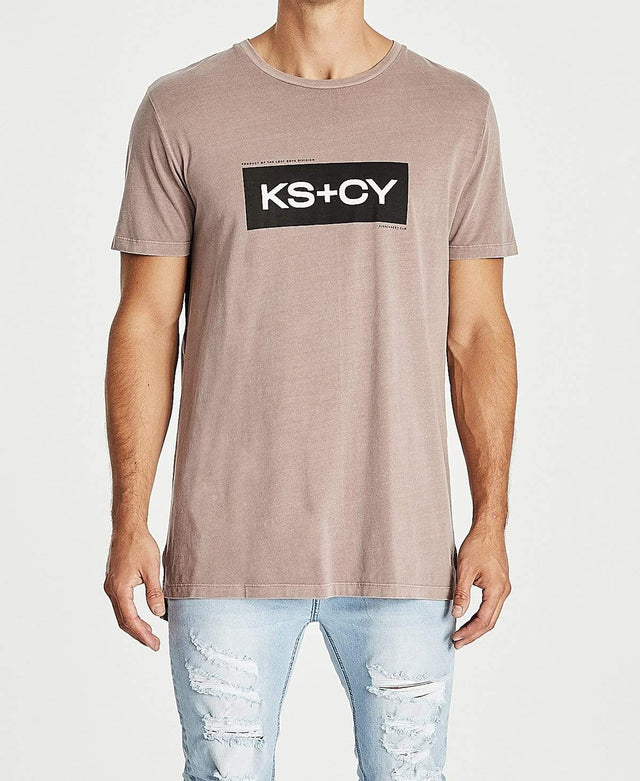 Kiss Chacey Machinery Step Hem T-Shirt Pigment Shadow Mauve