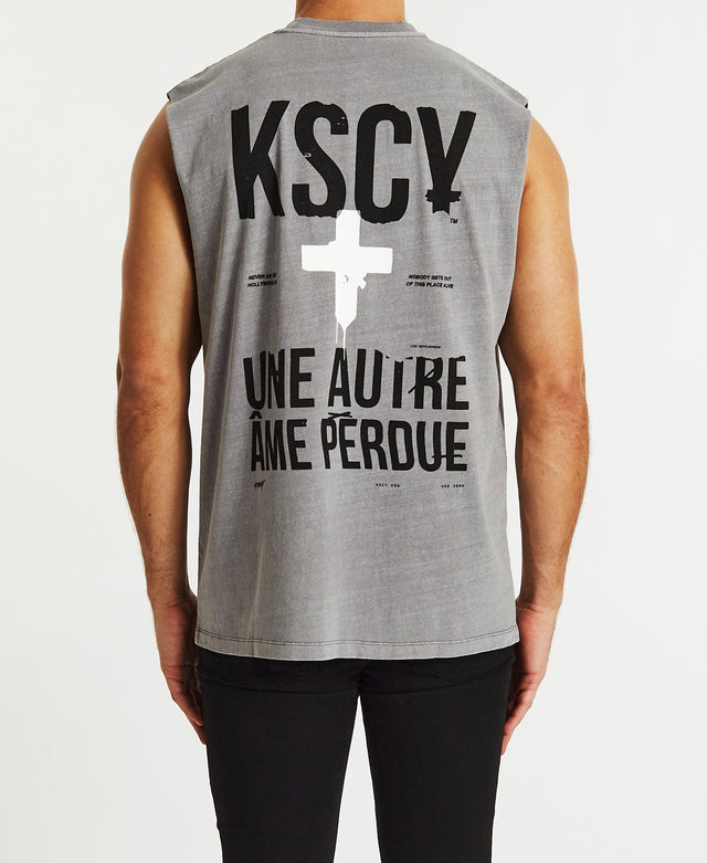 Kiss Chacey Medley Relaxed Muscle Tee Pigment Gull