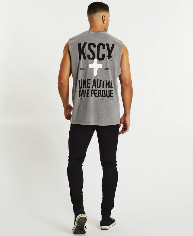 Kiss Chacey Medley Relaxed Muscle Tee Pigment Gull