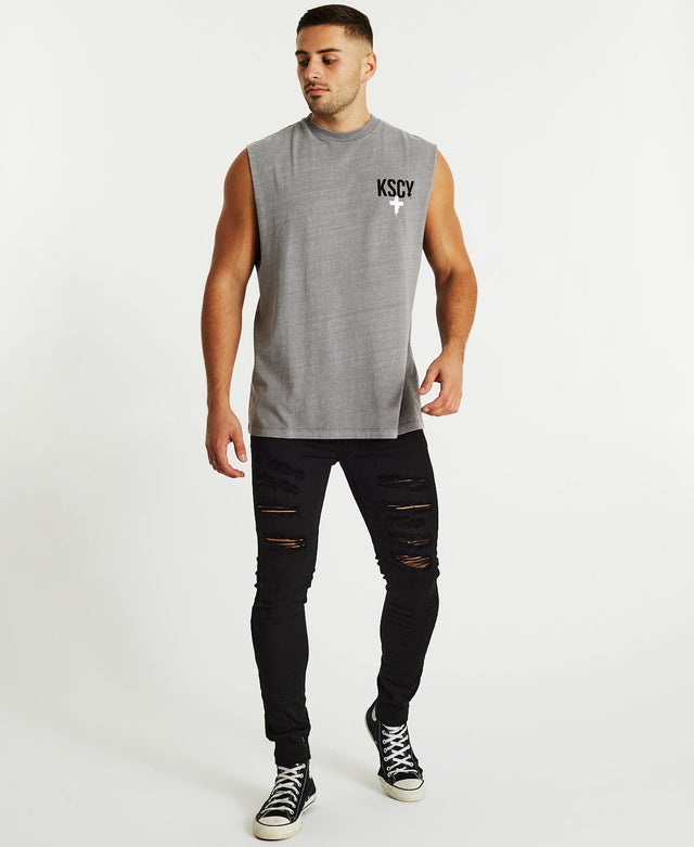 Kiss Chacey Medley Relaxed Muscle Tee Pigment Gull