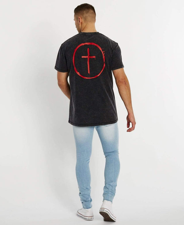 Kiss Chacey Mirage Relaxed T-Shirt Anthracite Black