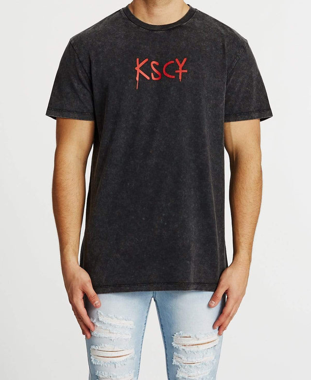 Kiss Chacey Mirage Relaxed T-Shirt Anthracite Black