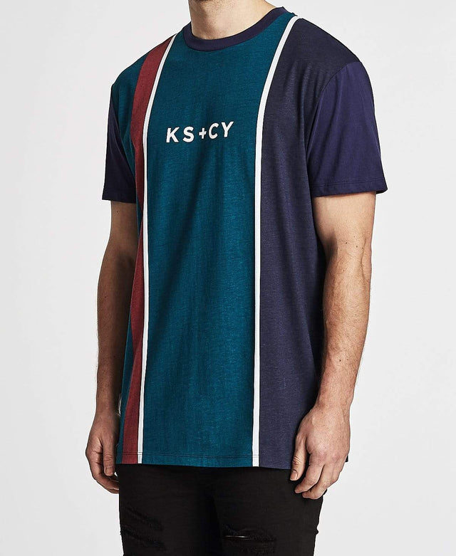 Kiss Chacey Money Relaxed Fit T Shirt Green/Blue