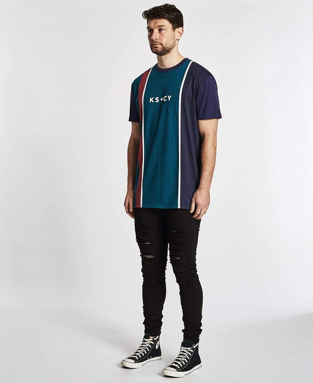 Kiss Chacey Money Relaxed Fit T Shirt Green/Blue