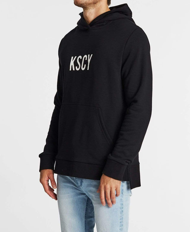 Kiss Chacey Never Enough Thunder Step Hem Hoodie Jet Black