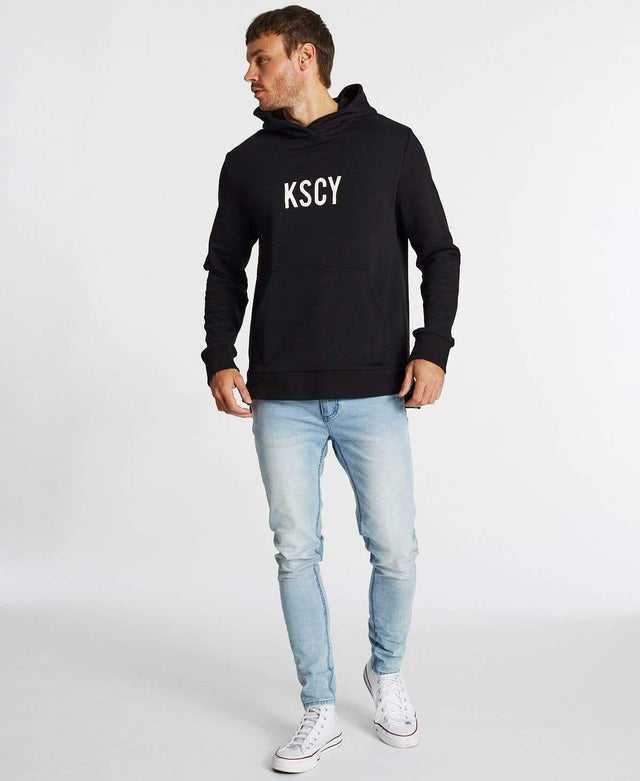Kiss Chacey Never Enough Thunder Step Hem Hoodie Jet Black