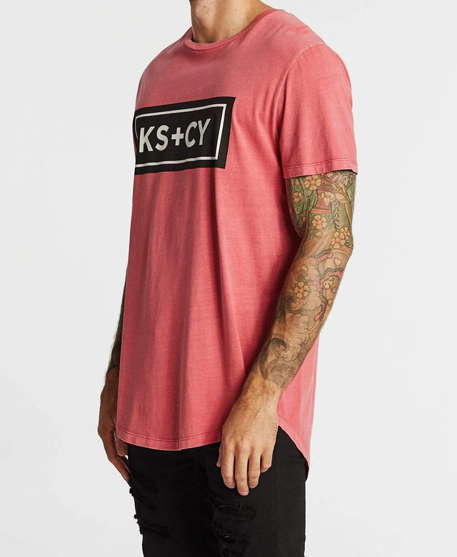 Kiss Chacey Outsider Baseball T-Shirt Pigment Burgundy