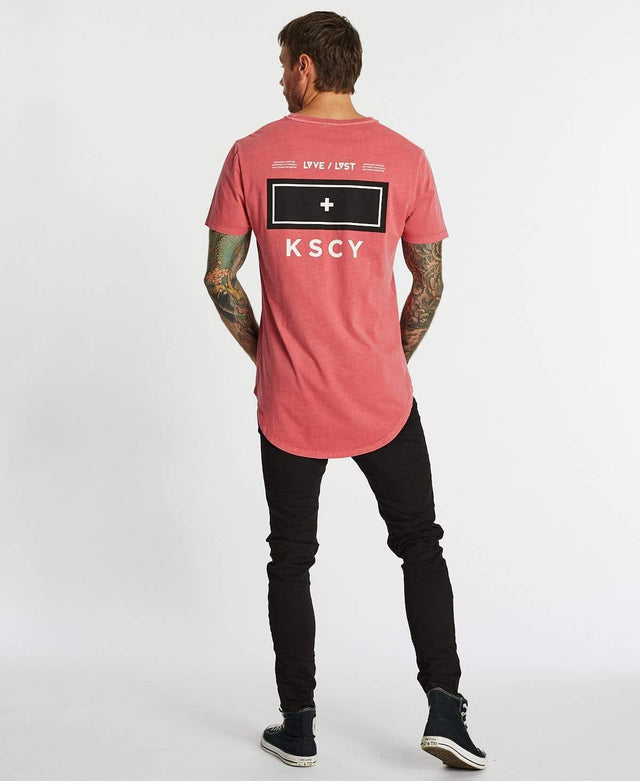 Kiss Chacey Outsider Baseball T-Shirt Pigment Burgundy