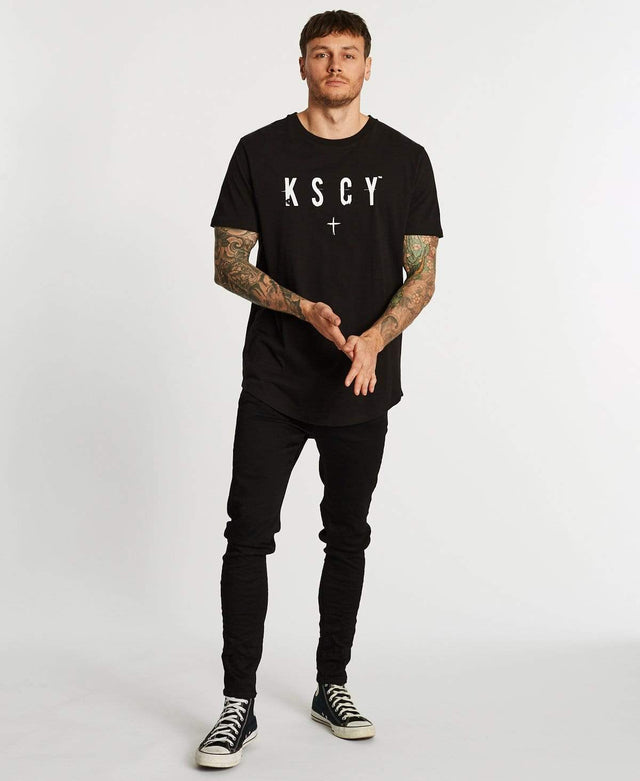 Kiss Chacey Paradise Falls Dual Curved T-Shirt Jet Black