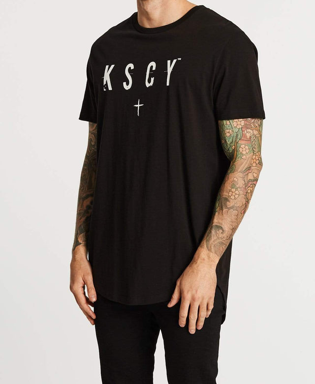 Kiss Chacey Paradise Falls Dual Curved T-Shirt Jet Black