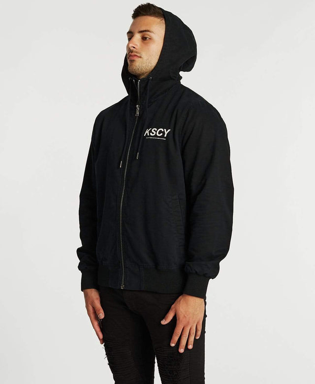 Kiss Chacey Pioneer Hooded Zip-Up Jacket Jet Black