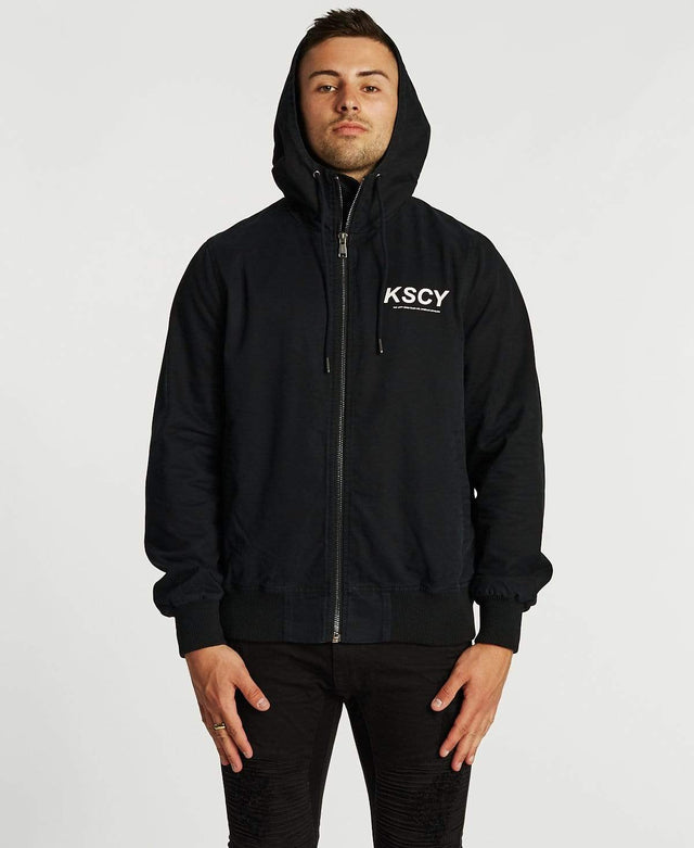 Kiss Chacey Pioneer Hooded Zip-Up Jacket Jet Black