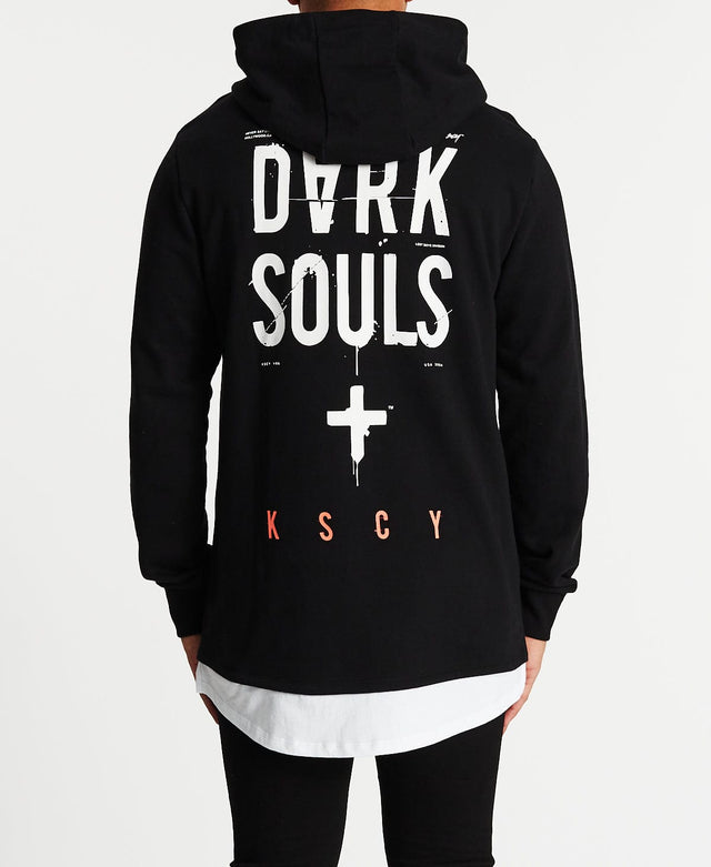 Kiss Chacey Pressure Layered Hoodie Jet Black