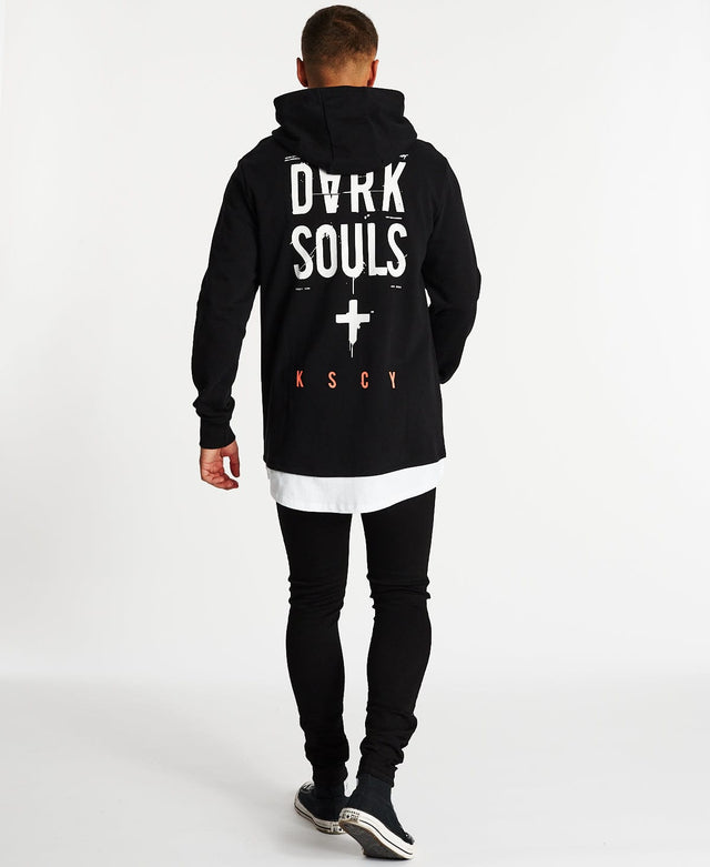 Kiss Chacey Pressure Layered Hoodie Jet Black