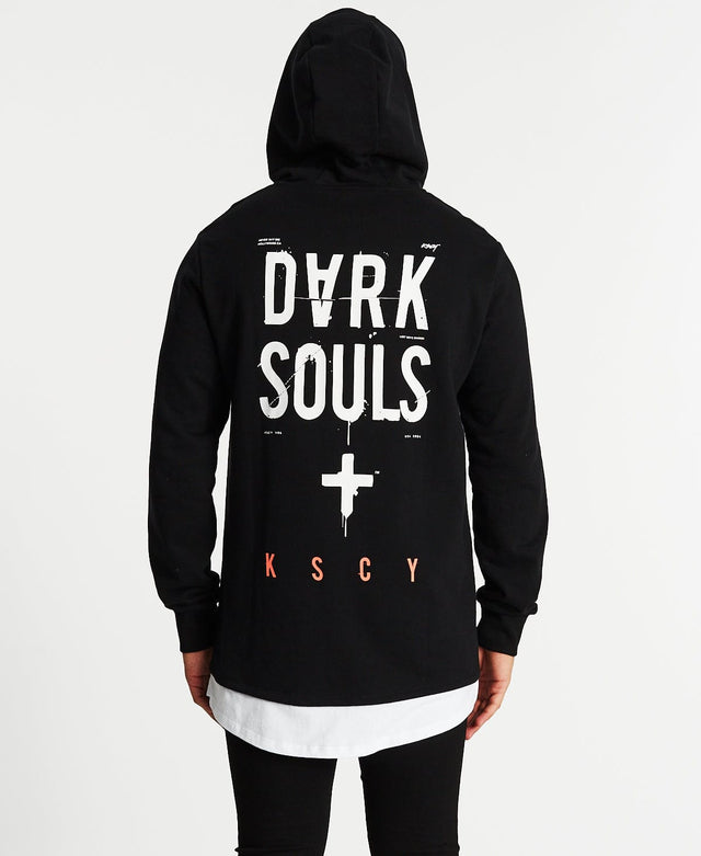 Kiss Chacey Pressure Layered Hoodie Jet Black