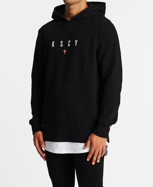 Kiss Chacey Pressure Layered Hoodie Jet Black