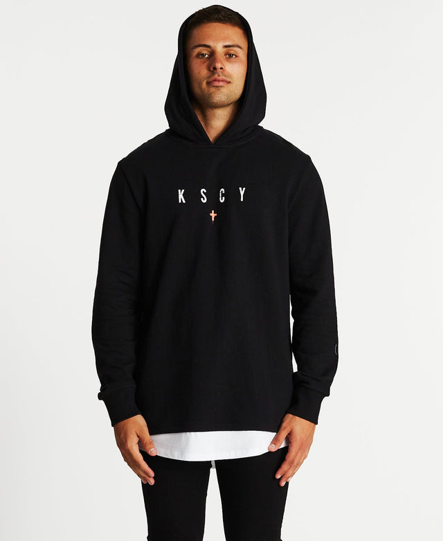 Kiss Chacey Pressure Layered Hoodie Jet Black