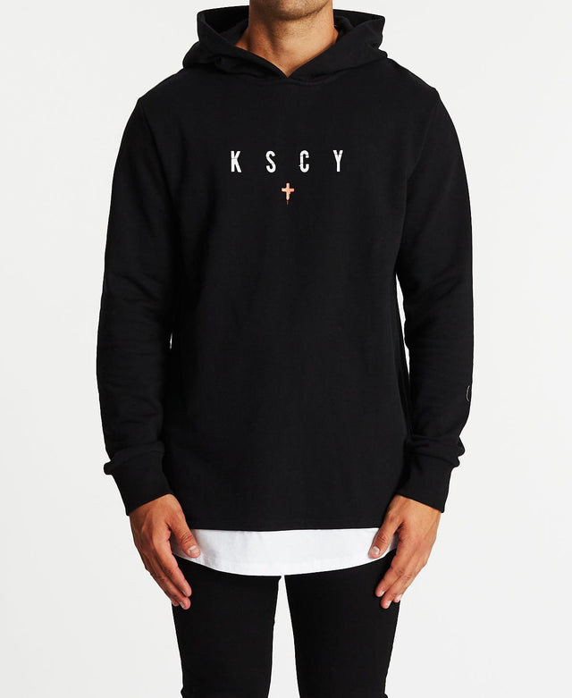 Kiss Chacey Pressure Layered Hoodie Jet Black