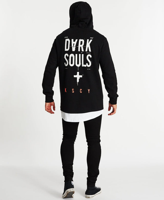Kiss Chacey Pressure Layered Hoodie Jet Black