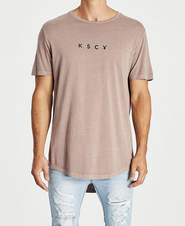 Kiss Chacey Repent Dual Curved T-Shirt Pigment Shadow Mauve