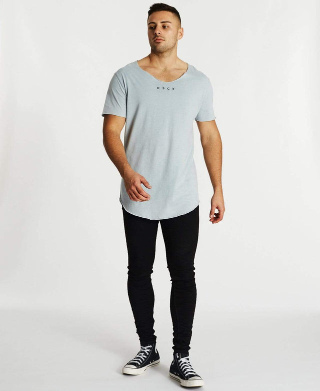 Kiss Chacey Romance Raw V-Neck T-Shirt Mineral Quarry