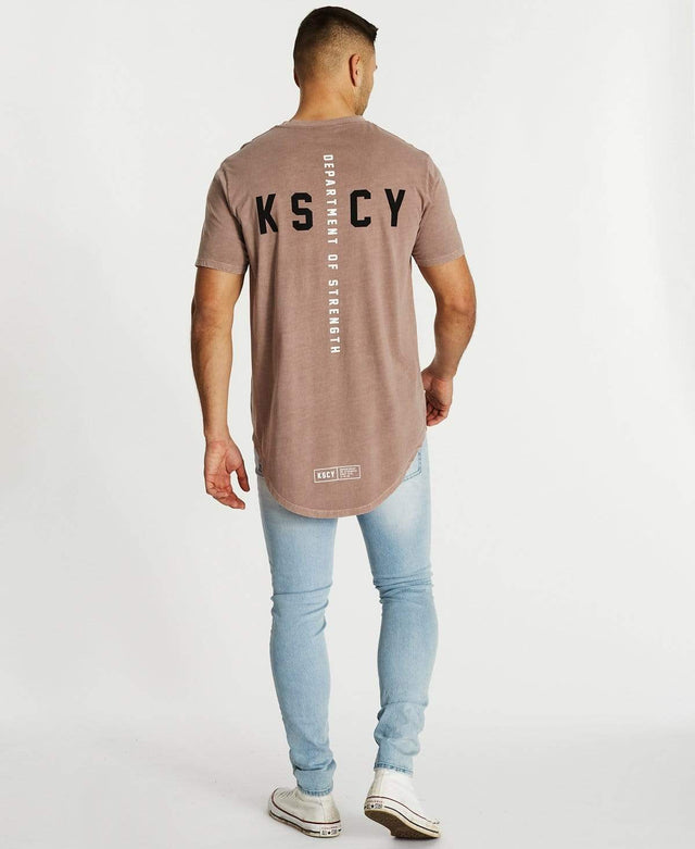 Kiss Chacey Root of Evil Dual Curved T-Shirt Pigment Shadow Mauve