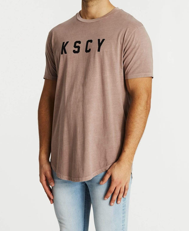 Kiss Chacey Root of Evil Dual Curved T-Shirt Pigment Shadow Mauve