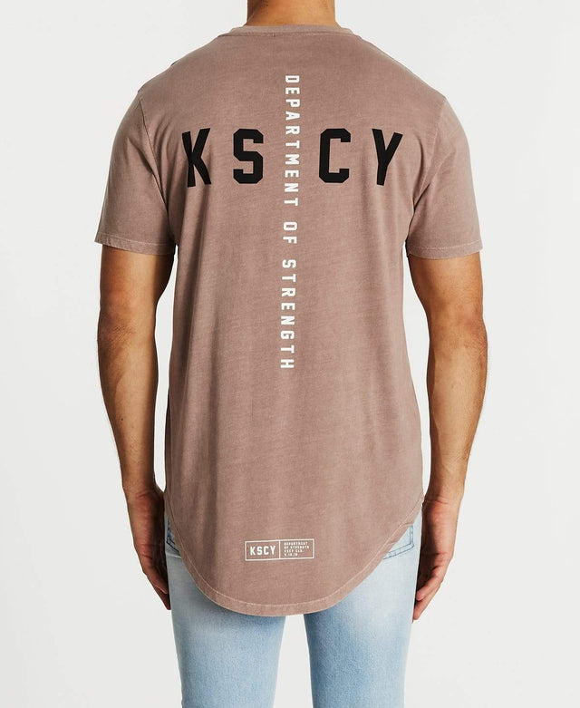 Kiss Chacey Root of Evil Dual Curved T-Shirt Pigment Shadow Mauve